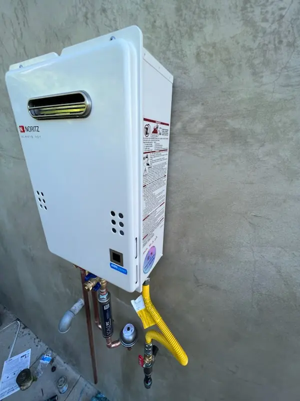 Tankless water heater installation for Westcliffe Manor homes